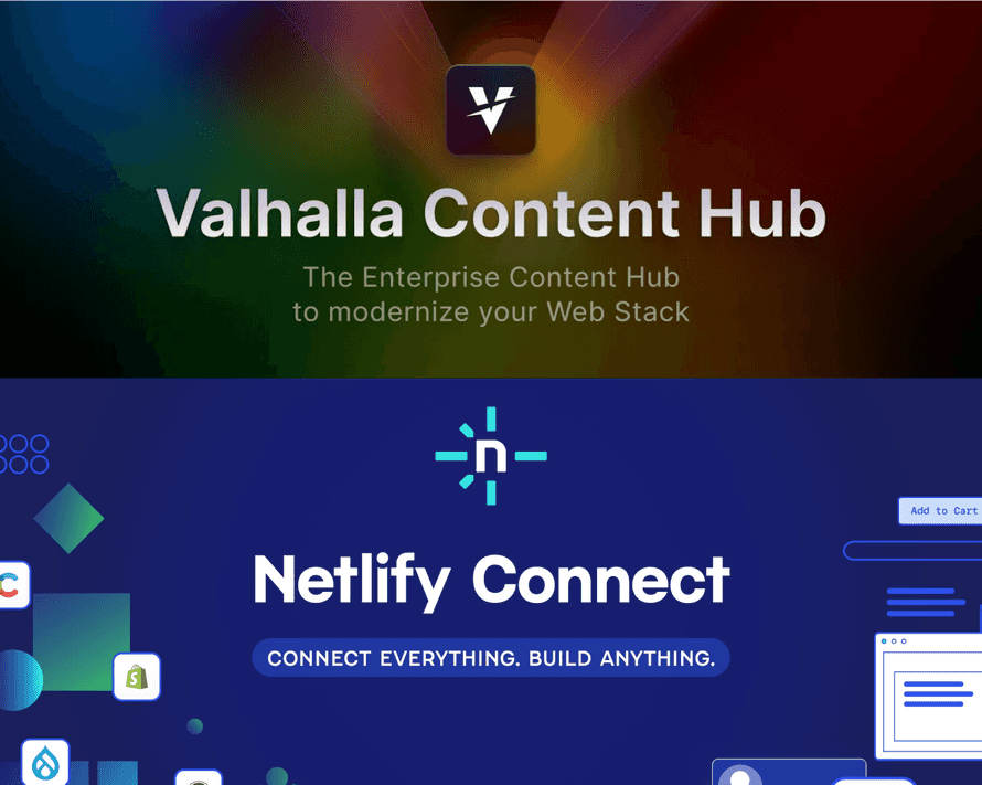 Netlify Connect, le Valhalla Content Hub de Netlify