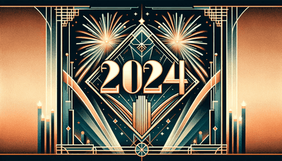 Image abstraite représentant l'année 2024